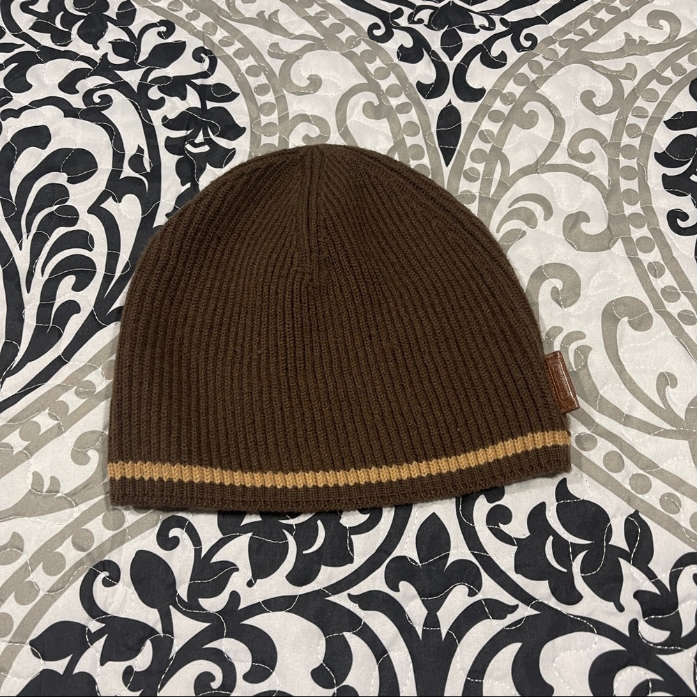 Vintage Coach Brown Beanie